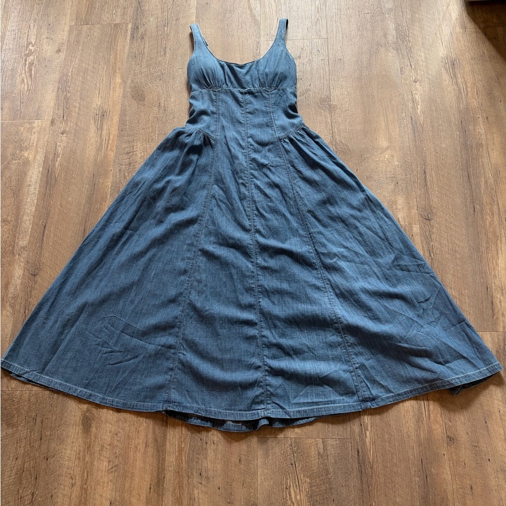Abercrombie & Fitch Denim Midi Dress | Size Medium| NWT